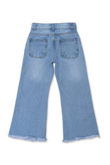 Girls Butterfly Embroidered Jeans