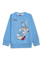 Girls Fleece Sweatshirt sky blue