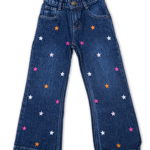 Girls Bell Bottom Dk Blue