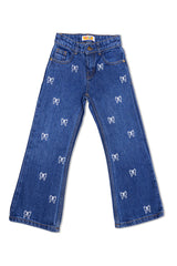 Girls Wide Leg Denim Jeans