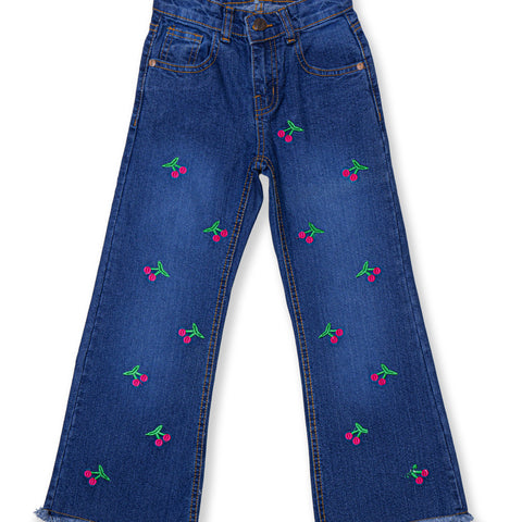 Wide leg Blue Denim Jeans