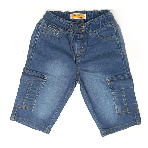 Boys denim cargo short