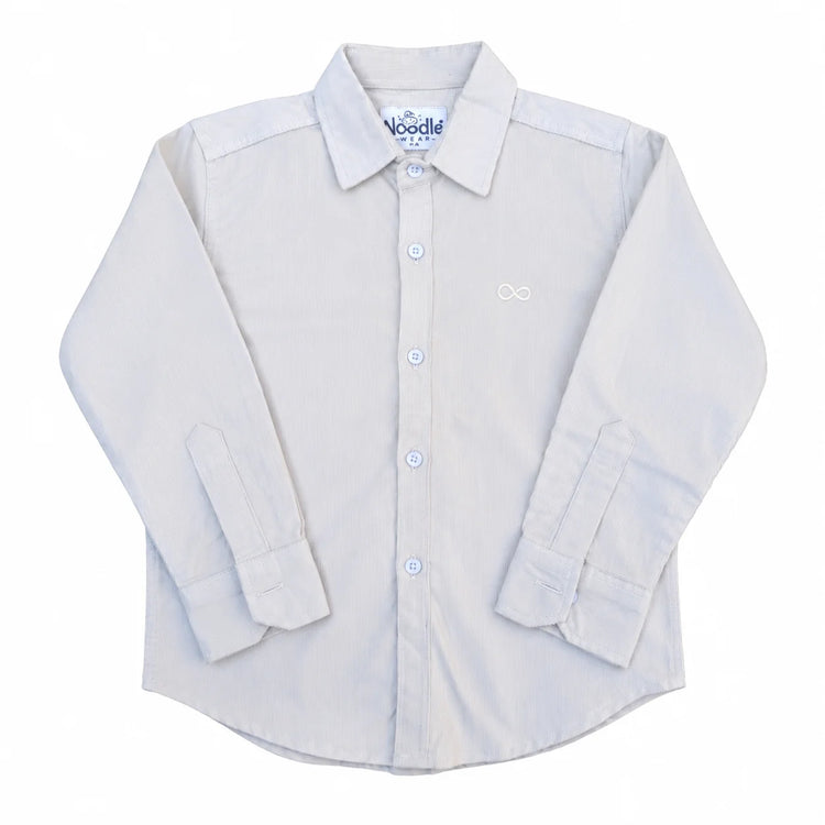 Boys Corduroy Shirt Off White