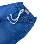 Boys Blue Denim Drawstring Shorts