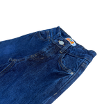 Girls Blue Embroidered Denim Jeans