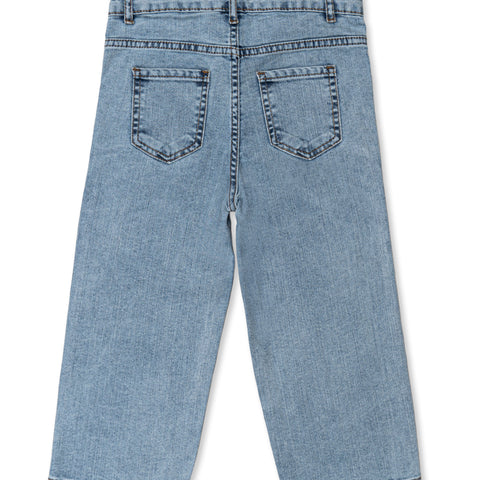 Girls Baggy Jeans | Sky blue