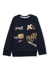Boys Graphic Print Fleece Sweatshirt
