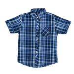 Boys Blue Multi Check Shirt