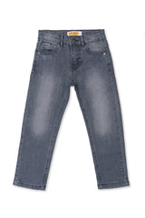 Boys Grey slim fit denim pant