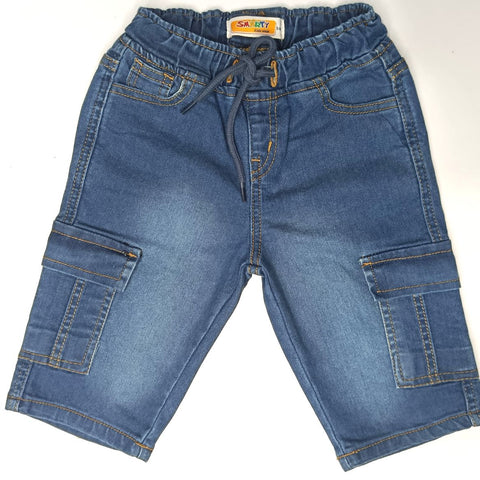 Boys denim cargo short