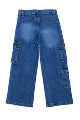 Boy's cargo-style denim jeans