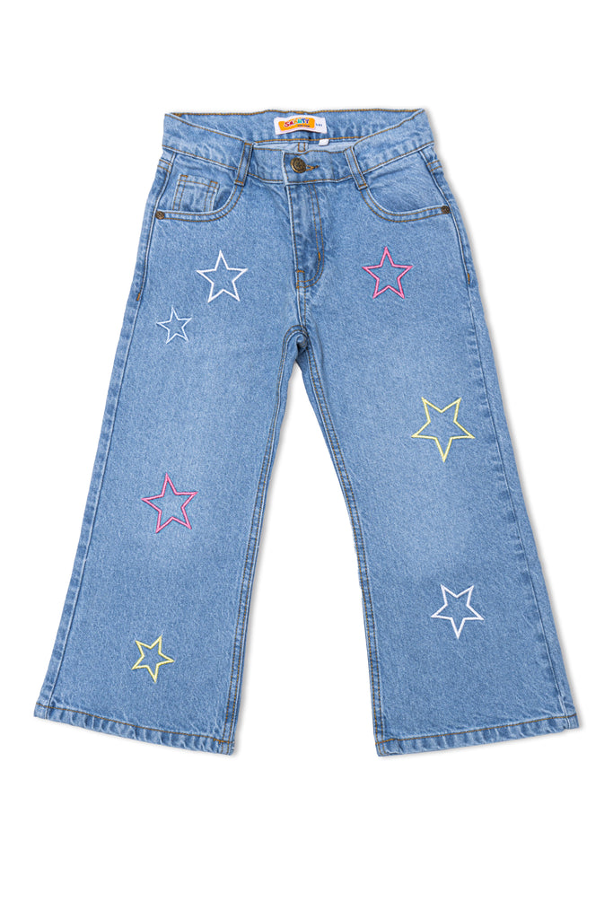 Girls Bell Bottom Jeans