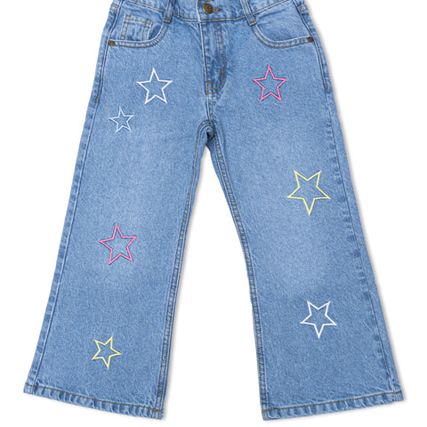 Girls Bell Bottom Jeans