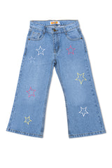 Girls Bell Bottom Jeans