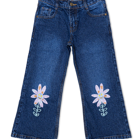 Girls Bell Bottom Jeans