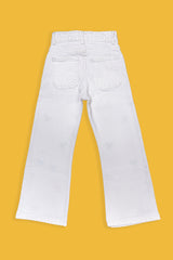 Girls Bell Bottom Embroidered Pant