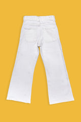 Girls Bell Bottom Embroidered Pant