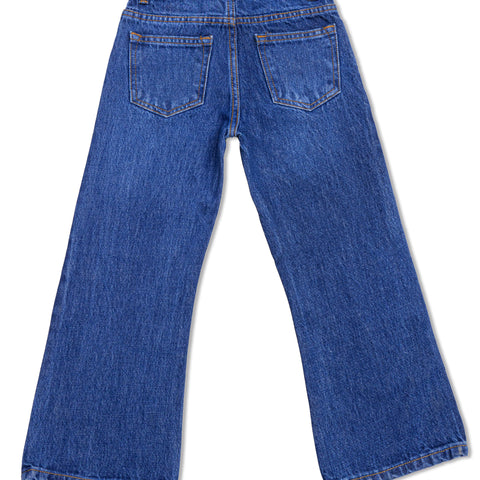 Girls Wide Leg Denim Jeans