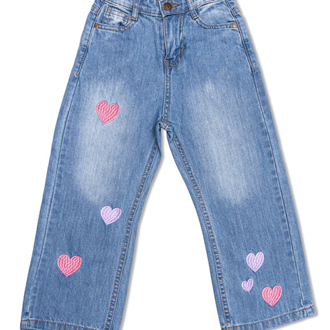 Light blue denim jeans