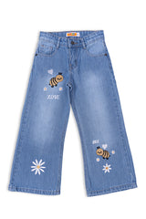 Girls Bell Bottom Jeans