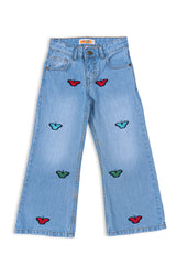 Girls Bell Bottom Jeans