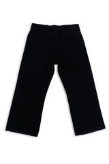 Girls Straight fit Pant With Star Embroidery