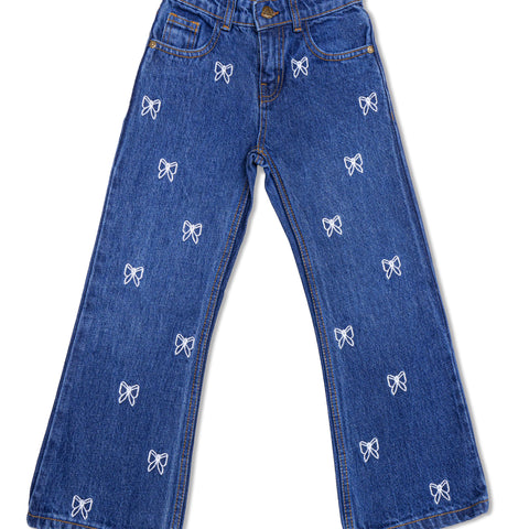 Girls Wide Leg Denim Jeans