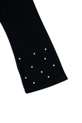 Pearl Embellishments Black Bell bottom Pant