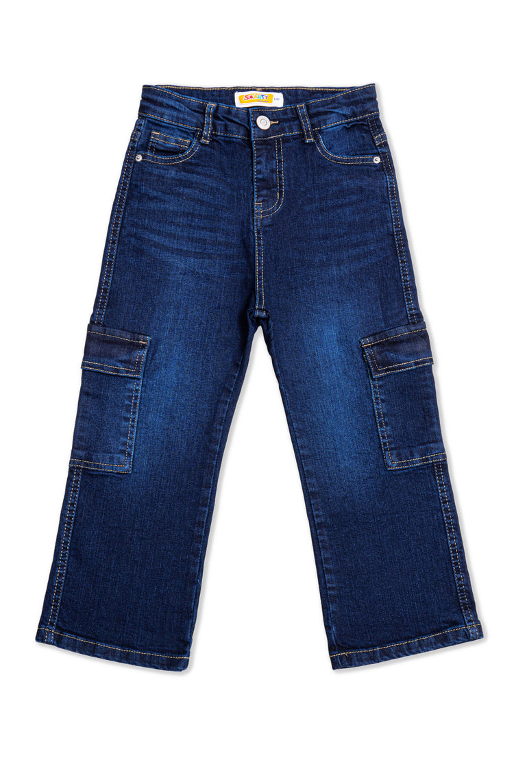 Boys Baggy Cargo Jeans
