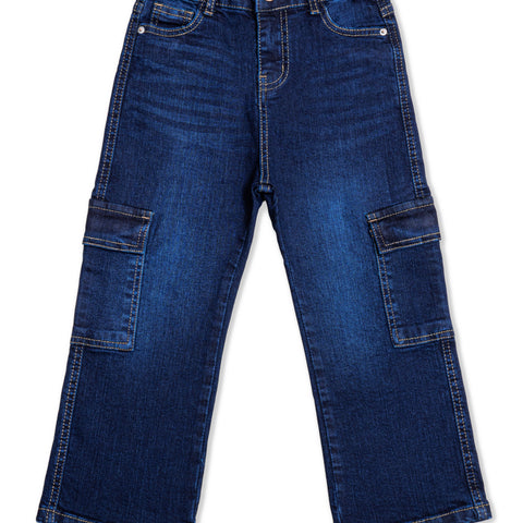 Boys Baggy Cargo Jeans
