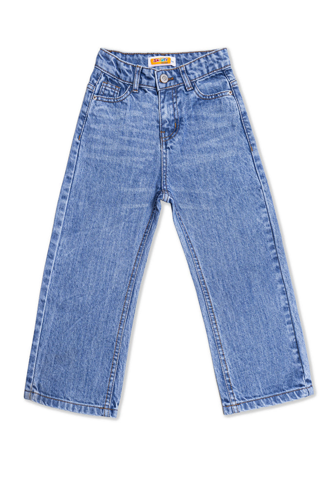 Boys Light Blue Baggy Jeans