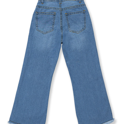 wide-Leg Denim Jeans