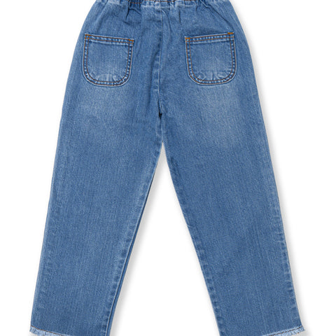 Girls loose fit Pant With elasticated belt