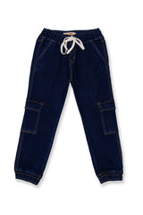 Boy's cargo denim jogger