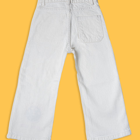 Girls Bell Bottom Embroidered Pant