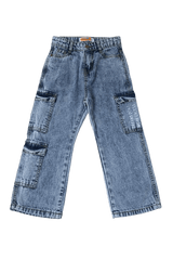 boys' cargo-style denim jeans