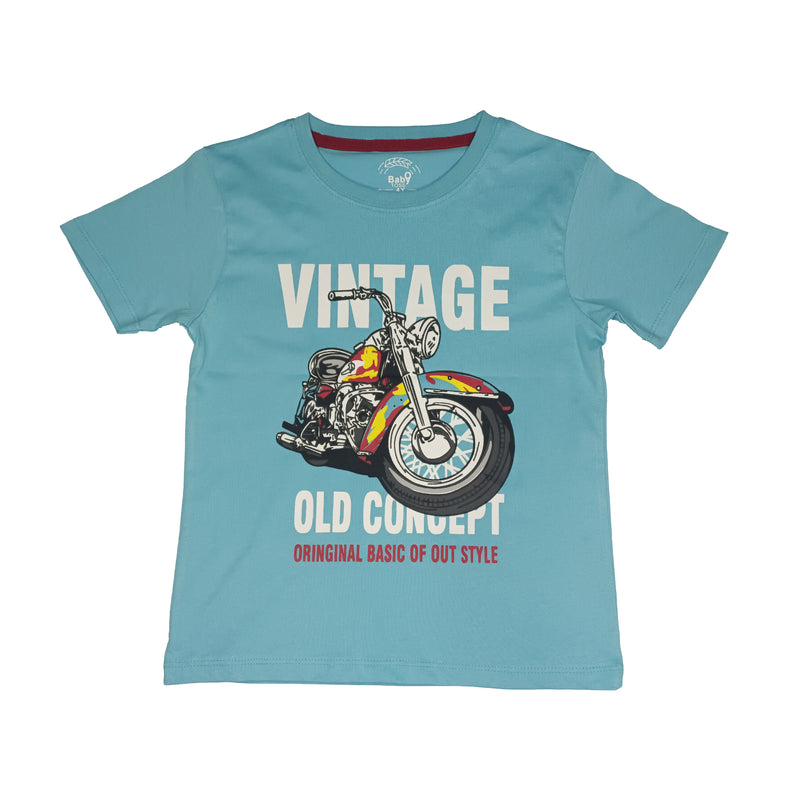 Vintage Sky Blue T For Boys