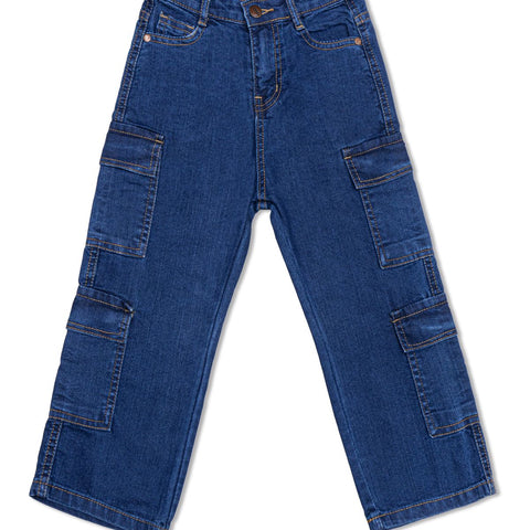 Boy's cargo-beggy style denim jeans