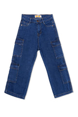 Boy's cargo-beggy style denim jeans