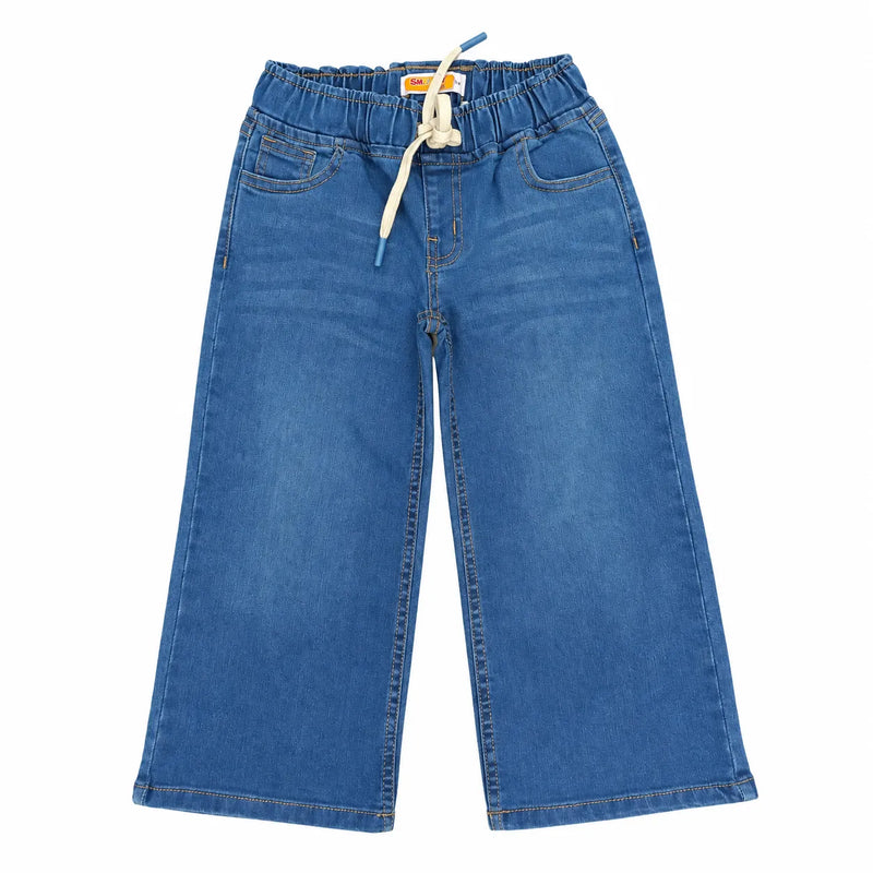 Boys Blue Straight Leg Denim Pants