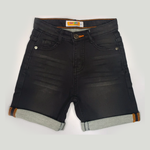 Boys black denim short