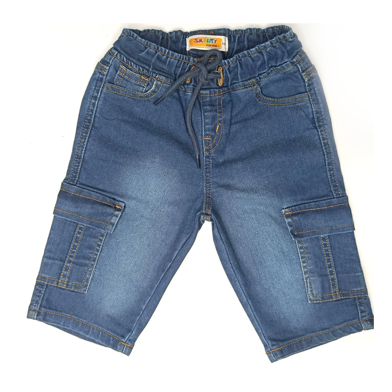Boys denim cargo short