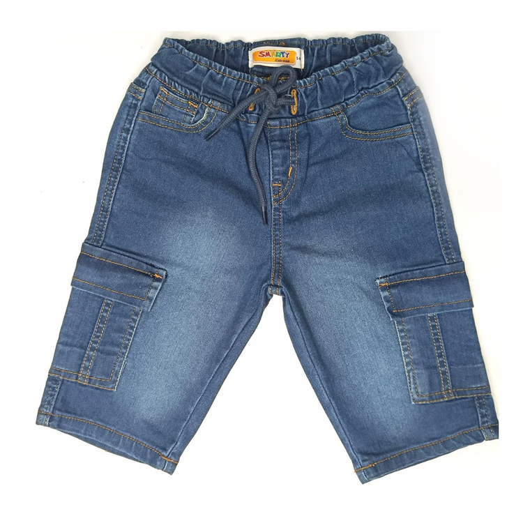 Boys denim cargo short