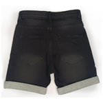 Boys black denim short