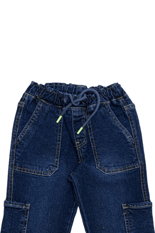 Boys Comfortable Denim Cargo Pant