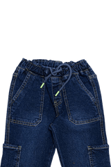 Boys Comfortable Denim Cargo Pant