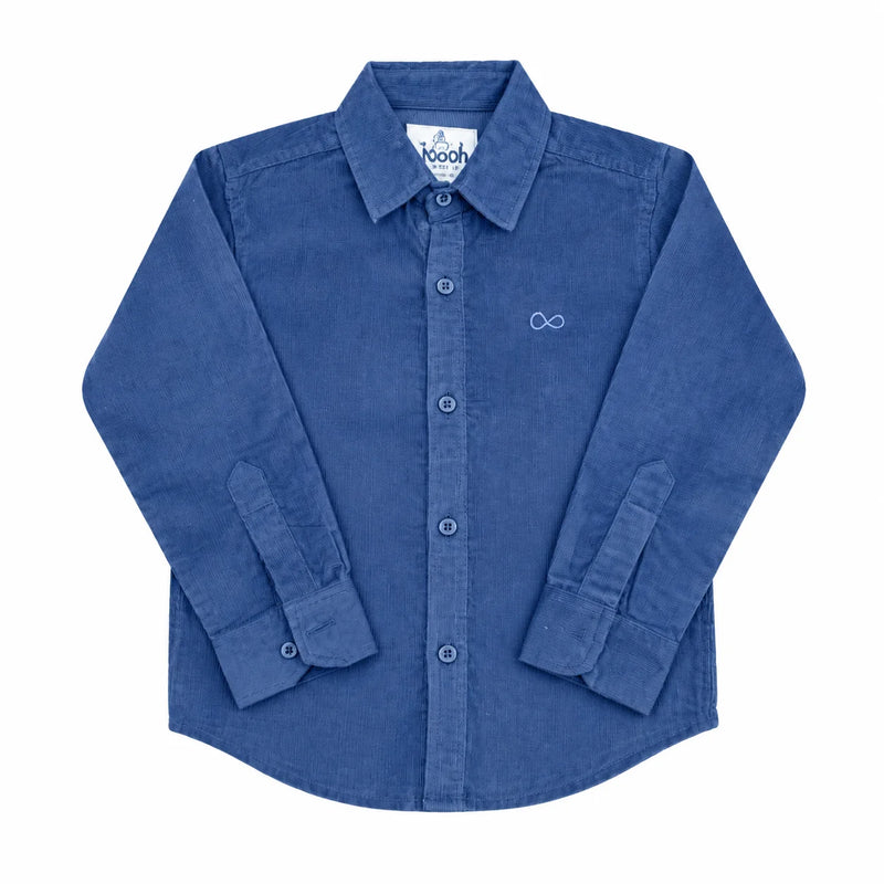 Boys Corduroy Shirt Navy blue