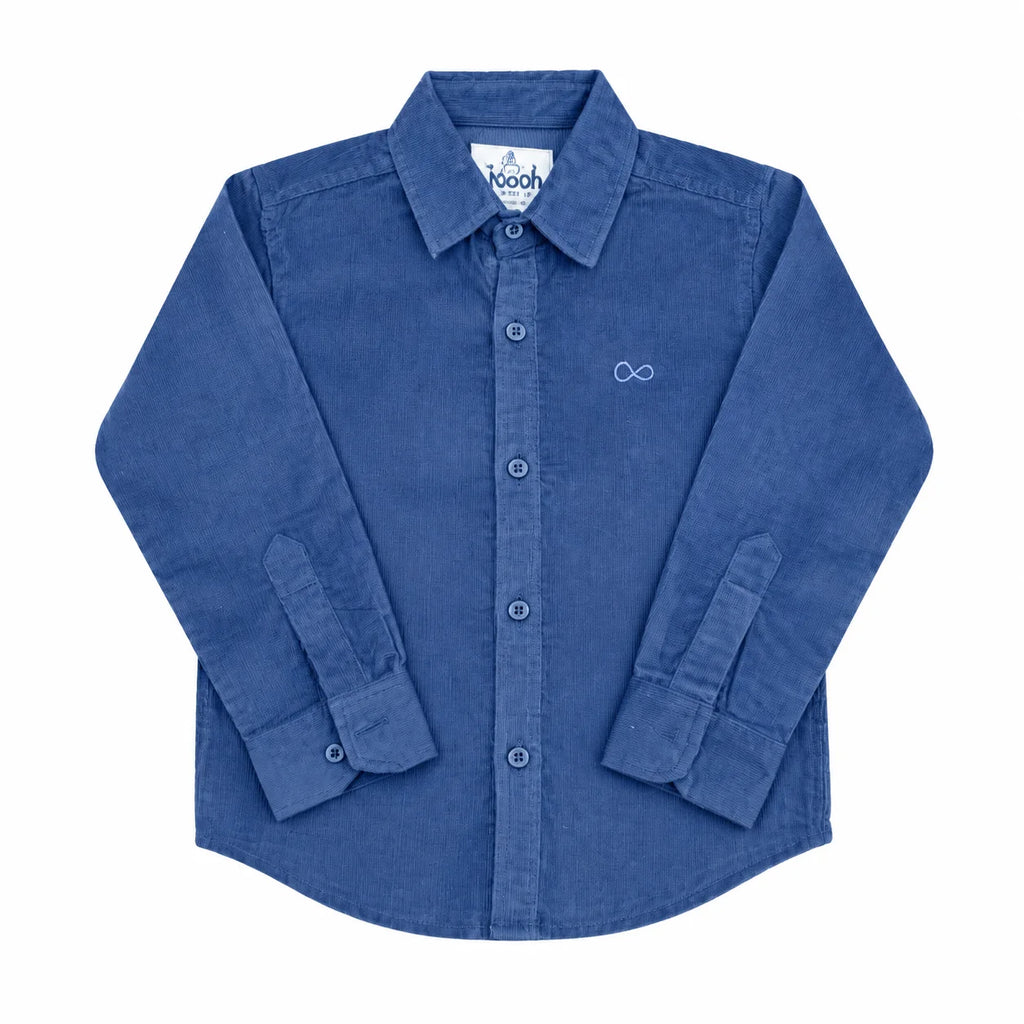 Boys Corduroy Shirt Navy blue