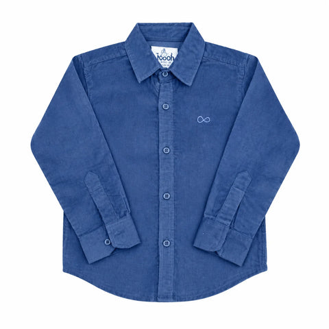 Boys Corduroy Shirt Navy blue