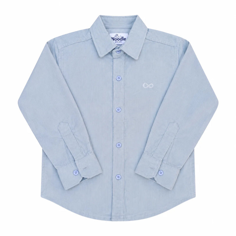 Boys Corduroy Shirt Light Grey